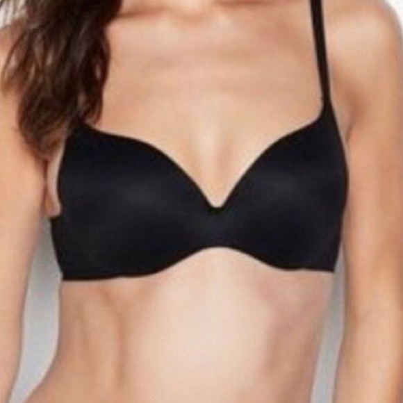 PINK VS Wear Every Wear Light Lining Wireless Black Demi Bra | 34C - Picture 1 of 14
